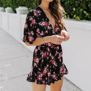 Floral Vici Dolls Romper with Ruffle Detail NWOT